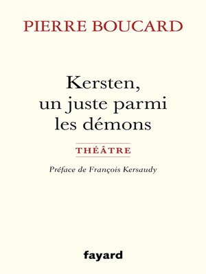 cover image of Kersten, un juste parmi les démons